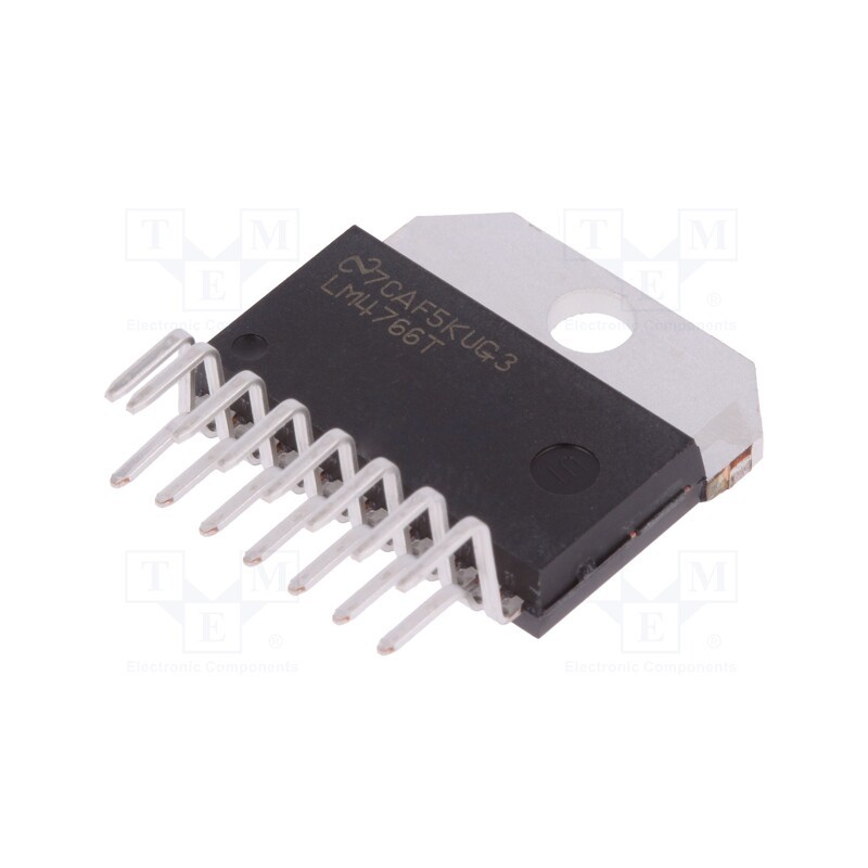 1 pcs x TEXAS INSTRUMENTS - LM4766T/NOPB - IC: audio amplifier, Pout: 40W, Ch: 2, MULTIWATT15