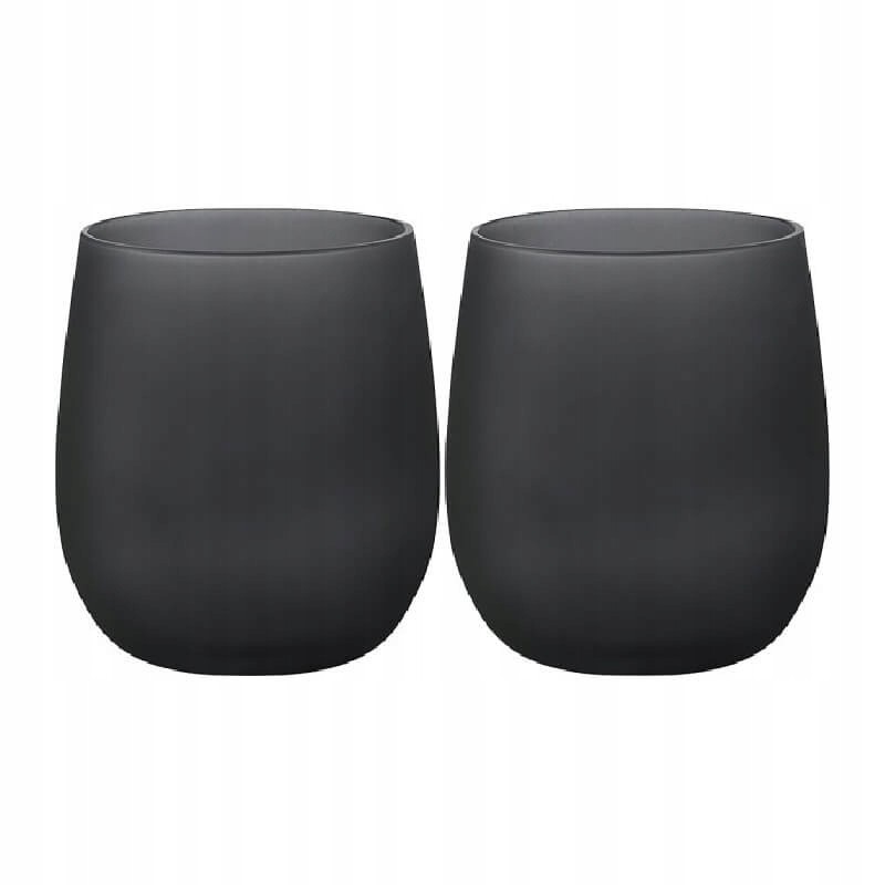 Brunner set waterglass glasses, black, 2 pcs