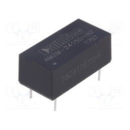 1 pcs x AIMTEC - AM2M-2415D-NZ - Converter: DC/DC, 2W, Uin: 21.6÷26.4V, Uout: 15VDC, Uout2: -15VDC