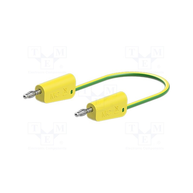 1 pcs x STu00c4UBLI - 64.1030-05020 - Test lead, 60VDC, 30VAC, 19A, banana plug 4mm,both sides