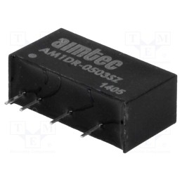 1 pcs x AIMTEC - AM1DR-0503SZ - Converter: DC/DC, 1W, Uin: 4.5÷5.5V, Uout: 3.3VDC, Iout: 300mA, SIP7