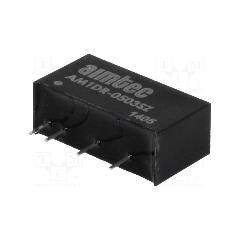 1 pcs x AIMTEC - AM1DR-0503SZ - Converter: DC/DC, 1W, Uin: 4.5÷5.5V, Uout: 3.3VDC, Iout: 300mA, SIP7