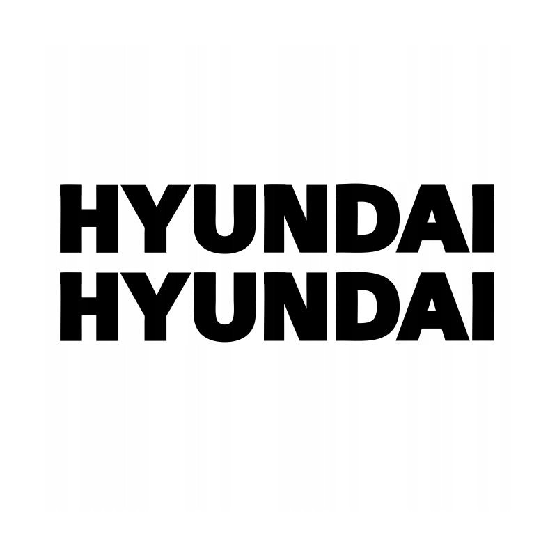 Stickers forklift inscription hyundai 20 cm