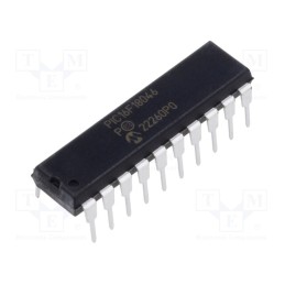 1 pcs x MICROCHIP TECHNOLOGY - PIC16F18046-I/P - IC: PIC microcontroller, 28kB, 32MHz, EUSART,I2C,PWM,SPI, THT