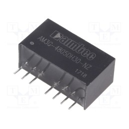 1 pcs x AIMTEC - AM3G-4805DH30-NZ - Converter: DC/DC, 3W, Uin: 36÷75V, Uout: 5VDC, Uout2: -5VDC, SIP8