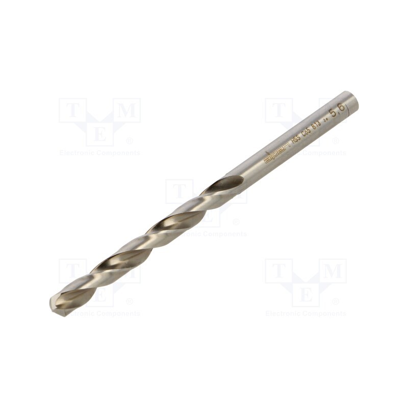 1 pcs x ALPEN-MAYKESTAG - 61300560100 - Drill bit, for metal, Ø: 5.6mm, L: 93mm, Working part len: 57mm