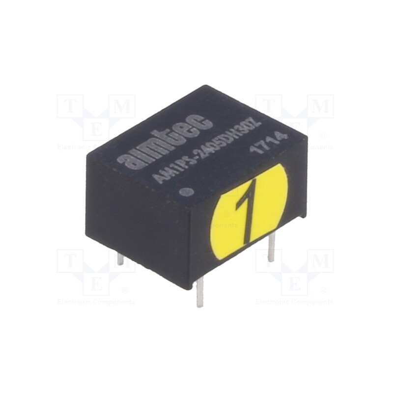 1 pcs x AIMTEC - AM1PS-2405DH30Z - Converter: DC/DC, 1W, Uin: 21.6÷26.4V, Uout: 5VDC, Uout2: -5VDC, DIP8