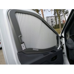 Ford Transit blackout roller blind, left, draw