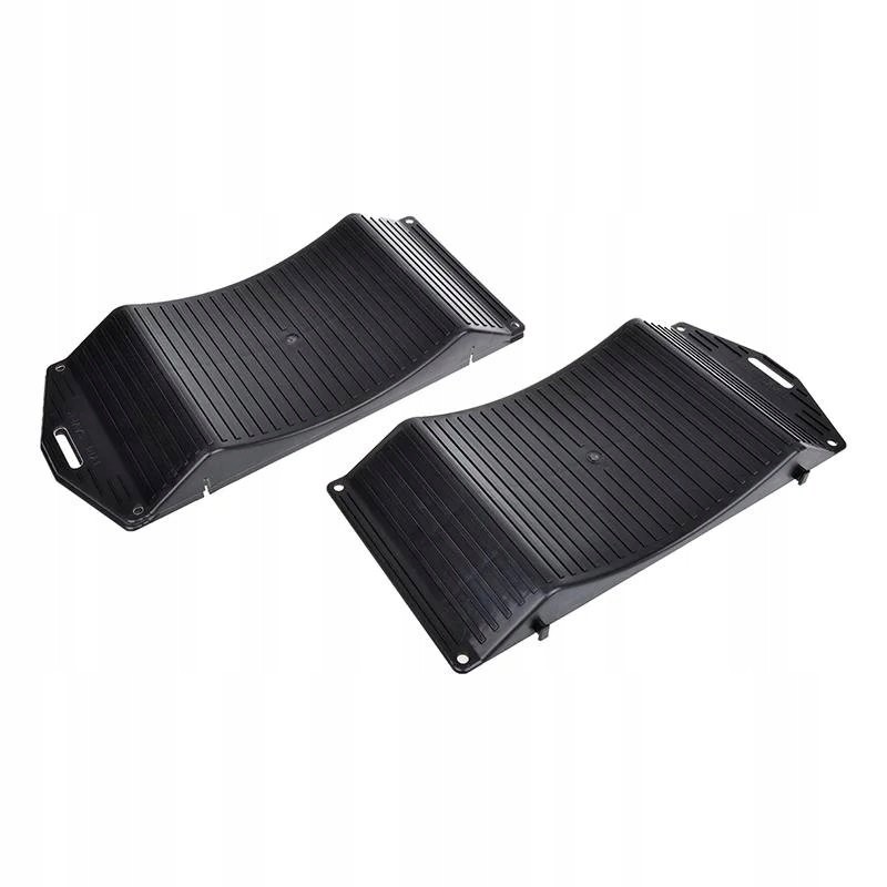 Parking bases for wheels and chocks for a camper bus, 2 pcs