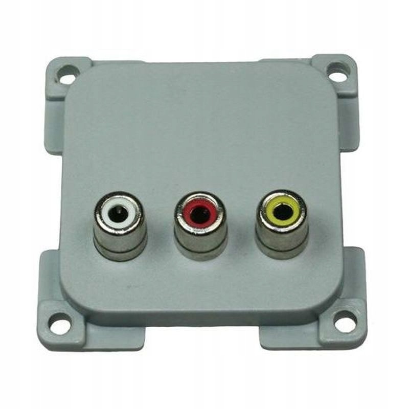 C line audio video socket gray haba in power supply