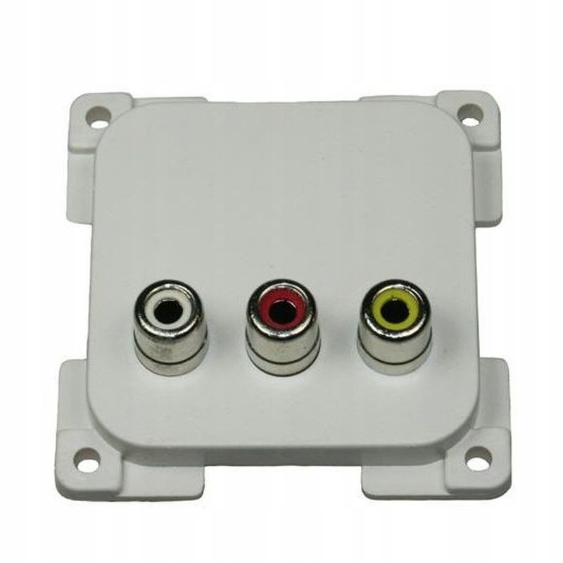 C line audio video socket, white, for Haba trailer
