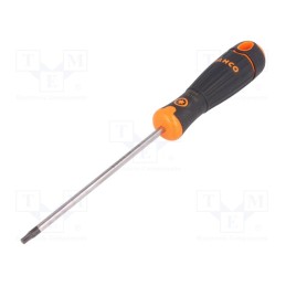 1 pcs x BAHCO - B194.015.100 - Screwdriver, Torx®, TX15, Blade length: 100mm, Overall len: 195mm