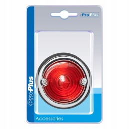 Red round position lamp, 70mm, retro style, hq