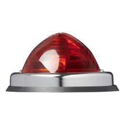 Red round position lamp, 70mm, retro style, hq