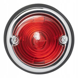 Red round position lamp, 70mm, retro style, hq