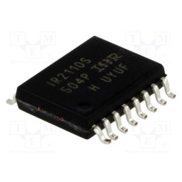 1 pcs x INFINEON TECHNOLOGIES - IR2110STRPBF - IC: driver, MOSFET half-bridge, high-/low-side,gate driver, Ch: 2