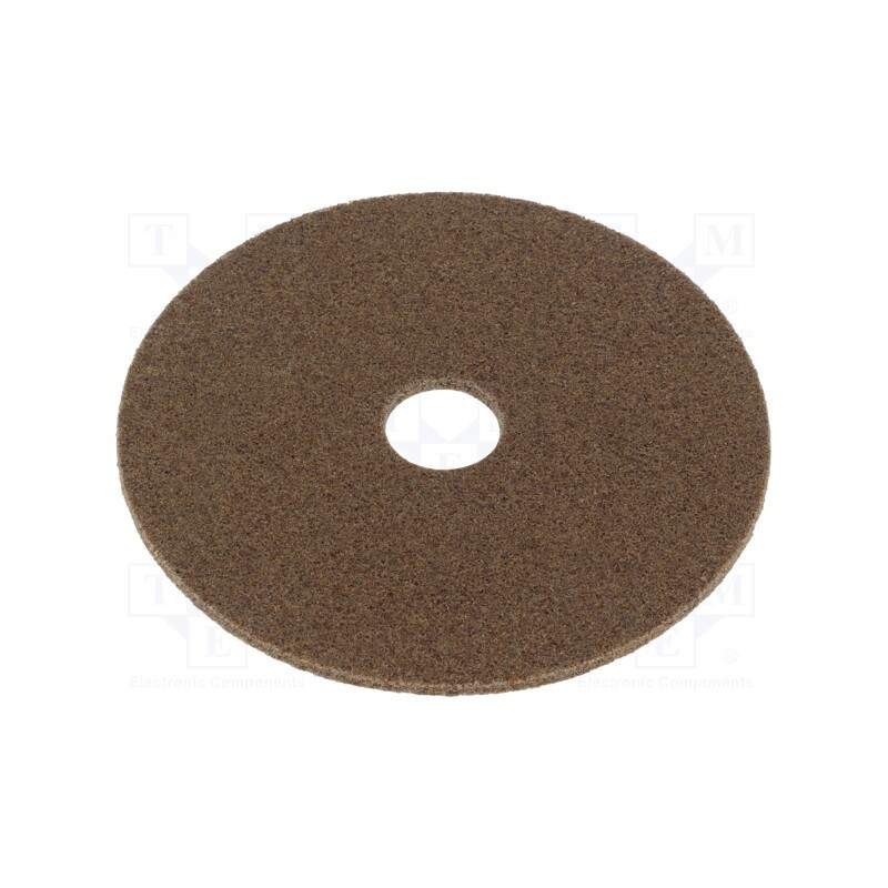 1 pcs x HURAGAN - XL-UW 6A MED 125X 3X 22MM - Wheel, fleece, Dim: Ø125x3mm, Mount.hole diam: 22mm