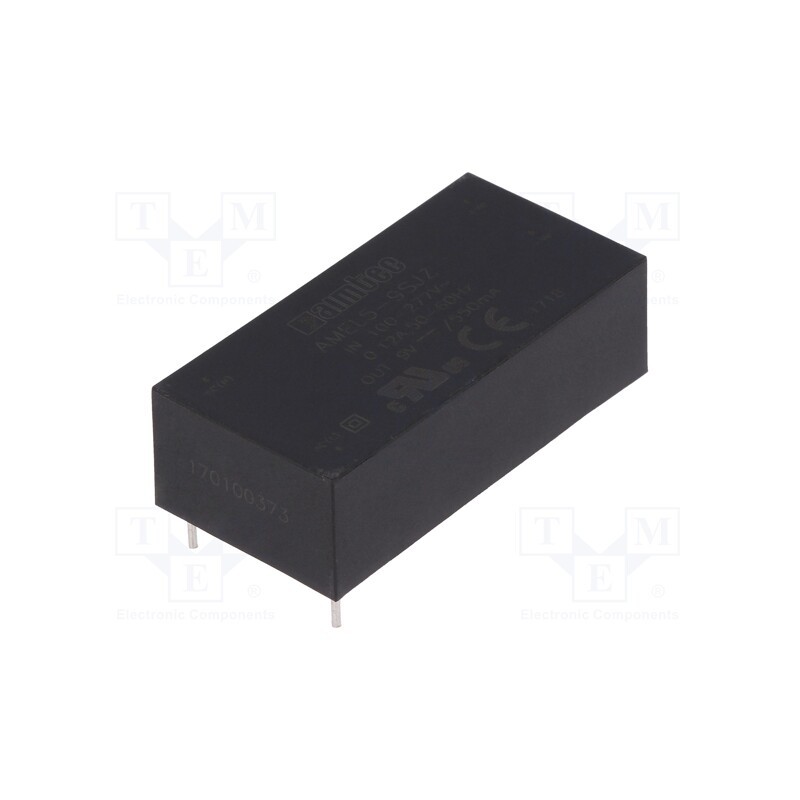1 pcs x AIMTEC - AMEL5-9SJZ - Converter: AC/DC, 5W, 85÷305VAC, Usup: 100÷430VDC, Uout: 9VDC, 78%