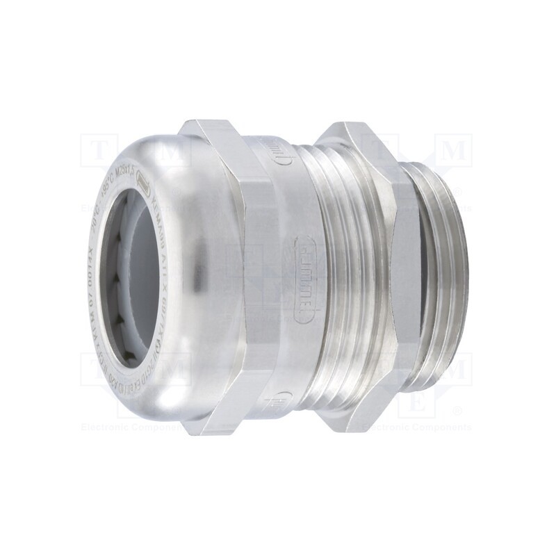 1 pcs x HUMMEL - 1.616.1600.50 - Cable gland, with earthing, M16, 1.5, IP68, brass, HSK-M-EMC-Ex