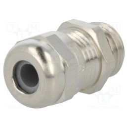 1 pcs x HUMMEL - 1.609.1200.51 - Cable gland, M12, 1.5, IP68, brass, Body plating: nickel