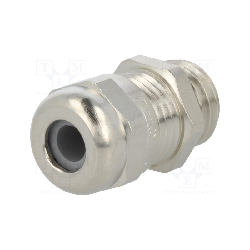 1 pcs x HUMMEL - 1.609.1200.51 - Cable gland, M12, 1.5, IP68, brass, Body plating: nickel
