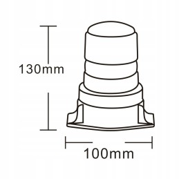 LED flash lamp 10v 110v for forklift truck r10 lw0022