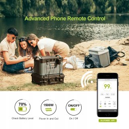 Solar power plant energy storage 1500wh 2400w