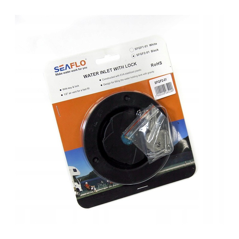 Lockable water filler for a motorhome yacht