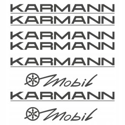 Karmann camping sticker set