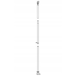 Frame tube for vestibule oe 22mm 125 205cm p
