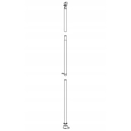 Frame tube for the vestibule oe 22mm 125 205cm
