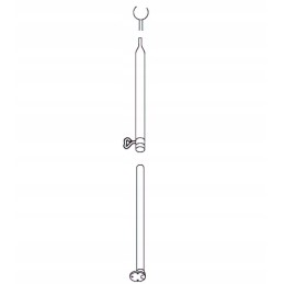 Frame tube for the vestibule oe 22mm 125 205cm
