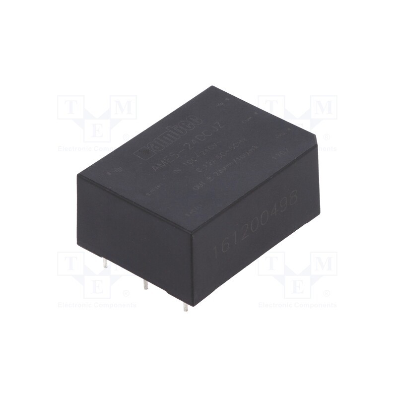 1 pcs x AIMTEC - AME5-24DCJZ - Converter: AC/DC, 5W, 85÷264VAC, Usup: 120÷370VDC, Uout: 24VDC, 80%