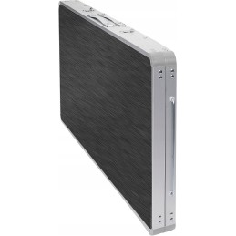 Brunner drive foldable kitchen cabinet in black