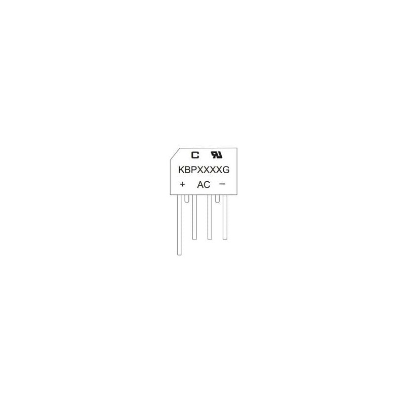 1 pcs : KBPC3504W-G - Bridge Rectifiers VR400V, IO35A