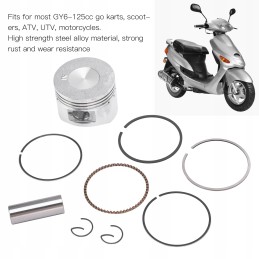 Piston assembly kit, piston rings