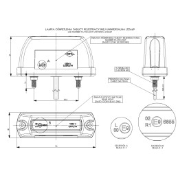 LED lamp, license plate light, trailer lamp