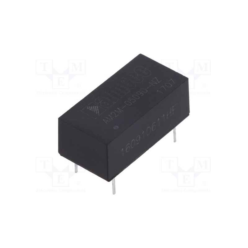 1 pcs x AIMTEC - AM2M-0509D-NZ - Converter: DC/DC, 2W, Uin: 4.5÷5.5V, Uout: 9VDC, Uout2: -9VDC, DIP14