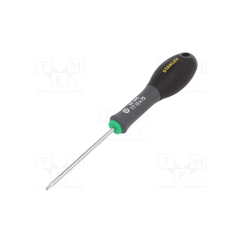 1 pcs x STANLEY - 0-65-395 - Screwdriver, Torx® with protection, T15H, FATMAX®, 75mm