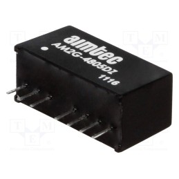 1 pcs x AIMTEC - AM2G-4805DZ - Converter: DC/DC, 2W, Uin: 36÷72V, Uout: 5VDC, Uout2: -5VDC, SIP8