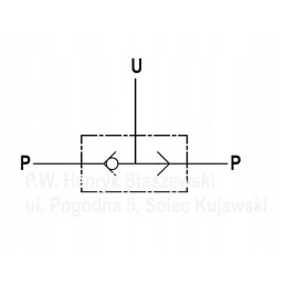 Hydraulic switching valve vu2p 3 8 45l