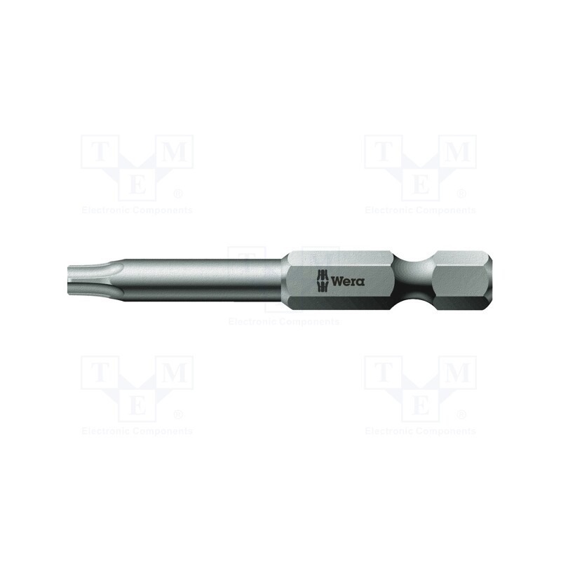 1 pcs x WERA - 5160830001 - Screwdriver bit, Torx®, TX07, Overall len: 50mm
