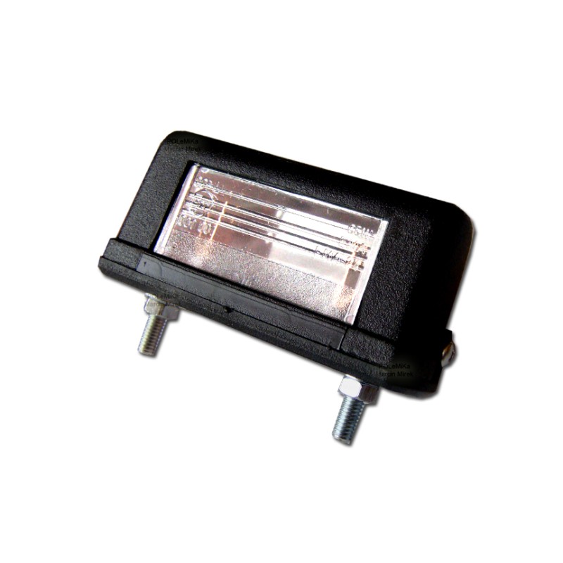 The trailer license plate light is small