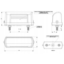 The trailer license plate light is small