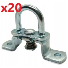 Swiveling tarpaulin holder, trailer swiveling holder, 20 pcs