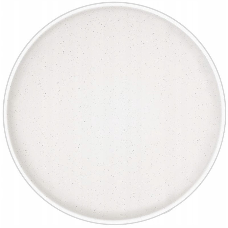 Brunner white dolomite melamine dinner plate