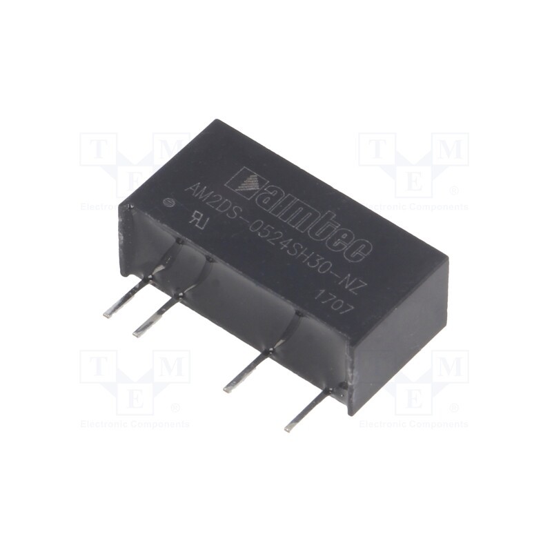 1 pcs x AIMTEC - AM2DS-0524SH30-NZ - Converter: DC/DC, 2W, Uin: 4.5÷5.5V, Uout: 24VDC, Iout: 83mA, SIP7