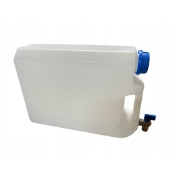 Water bank canister tank with tap, 10l, narrow, flat