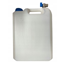 Water bank canister tank with tap, 10l, narrow, flat