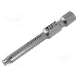 1 pcs x WERA - 5060134001 - Screwdriver bit, Torx®, TX20, Overall len: 50mm